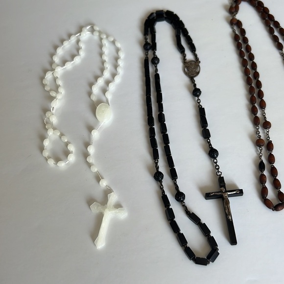 Rosaries Necklaces Religious Cross Medals Catholic Mary God Benediction - Picture 5 of 17